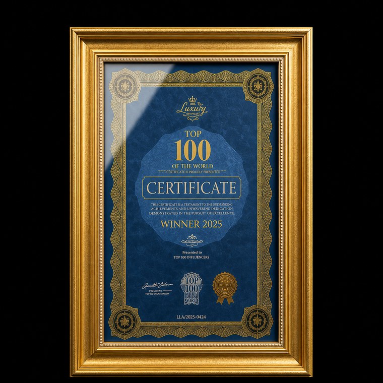 Top 100 Developers of the World certificate